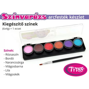Színvarázs Arcfesték szett 6x4 g - Kiegészítő színek