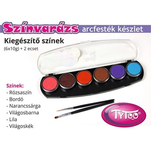 Színvarázs Arcfesték szett 6x10 g - Kiegészítő színek