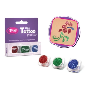  Csillámpor szett 3 x 2,5 ml Piros, Smaragdzöld, Tengerkék