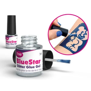 Csillámtetoválás ragasztó Blue Star 5 ml kékes-fehér