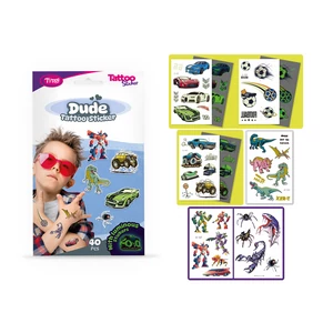 Fiús Vegyes &amp;quot;Dude&amp;quot; Tetoválás Matrica Szett