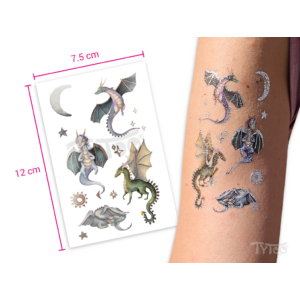Sárkányos Matrica Tetoválások