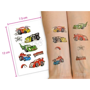 Világítós Kisautók Matrica Tetoválások