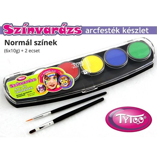 Színvarázs Arcfesték szett 6 x 10 g - Alap színek