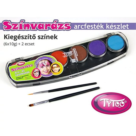 Színvarázs Arcfesték szett 6x10 g - Kiegészítő színek