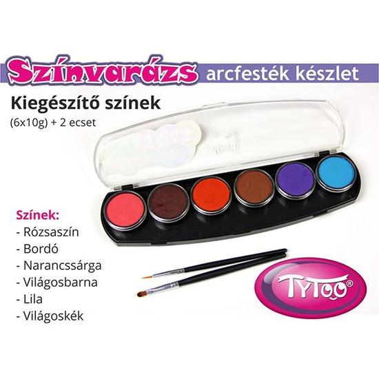 Színvarázs Arcfesték szett 6x10 g - Kiegészítő színek