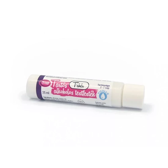 Tartós alkoholos testfesték 25ml Fehér
