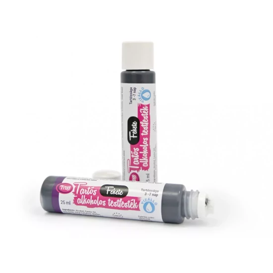 Tartós alkoholos testfesték 25ml Fekete