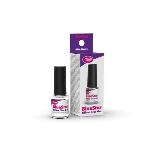 Csillámtetoválás ragasztó Blue Star 5 ml kékes-fehér