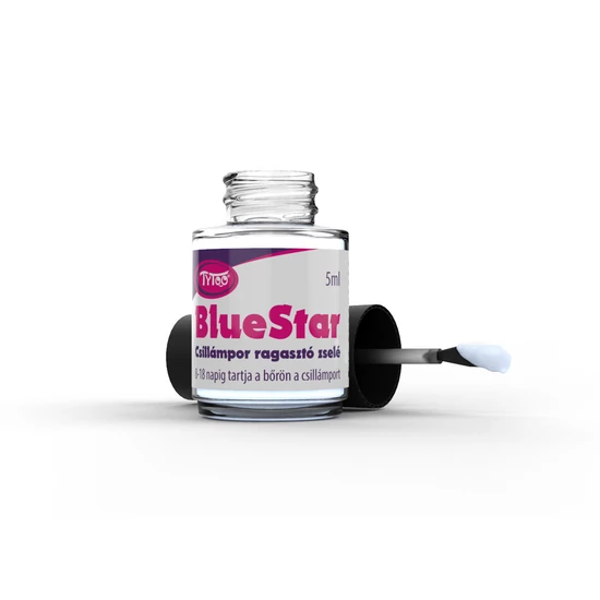Csillámtetoválás ragasztó Blue Star 5 ml kékes-fehér
