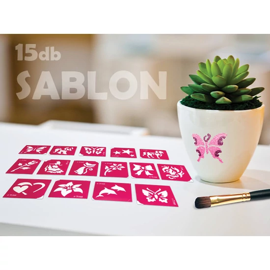 Lányos sablon szett (15 db)
