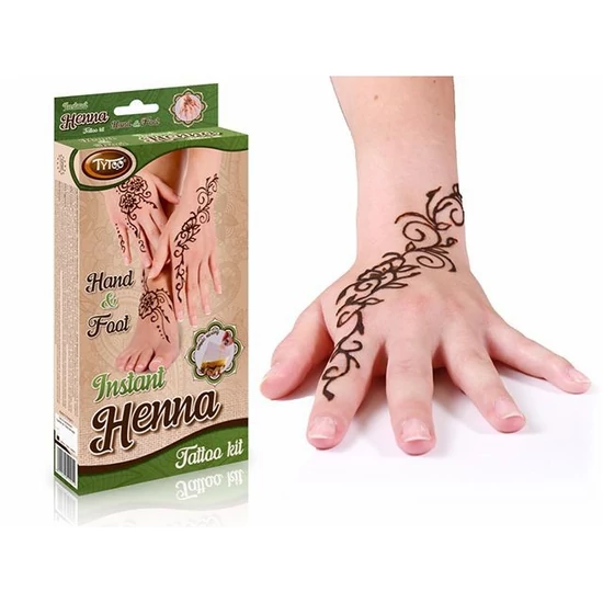 Instant Henna Szett Kéz és Láb mintákkal