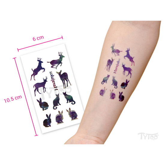 Égbolt Mintás Állatok Matrica Tetoválás