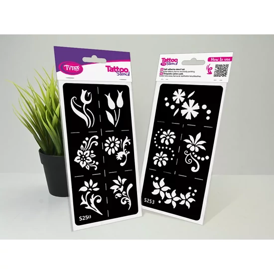 2 darabos Testfestő sablon csomag S250-S253