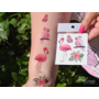 Kép 3/3 - Egzotikus Matrica Tetoválás Minták Flamingóval és Papagájjal